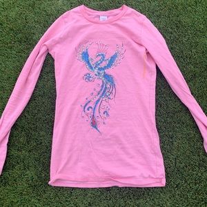 SUPER RARE Pink Ed Hardy Phoenix Long Sleeve
